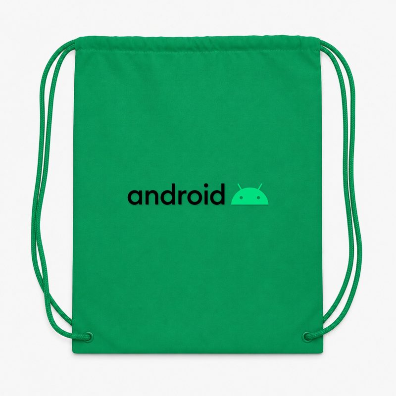 Android Drawstring Bag - Green