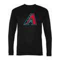 Men's Arizona Diamondbacks Polyester Long Sleeve T-Shirt - Black