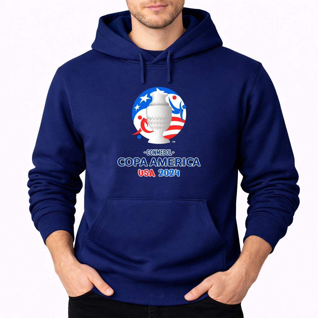 Men's Copa América 2024 Pullover Hoodie - Navy