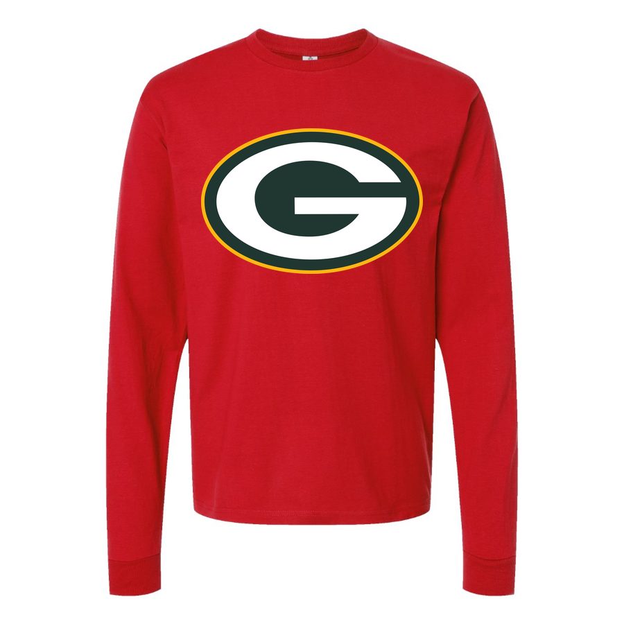 Men's Green Bay Packers Long sleeves Cotton Blend T-Shirt - Red
