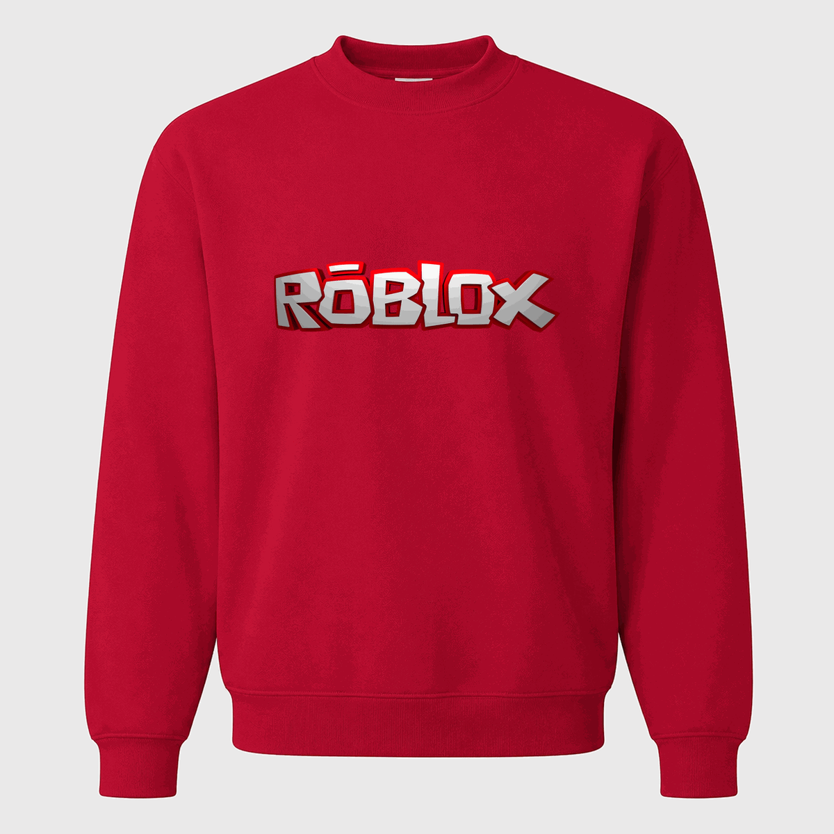 Men's Roblox Crewneck Sweatshirt - Red