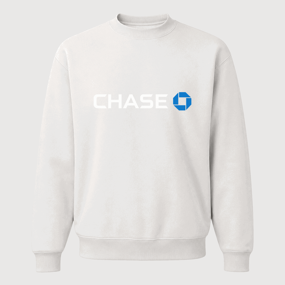 Men's Chase White Logo Crewneck Sweatshirt - White