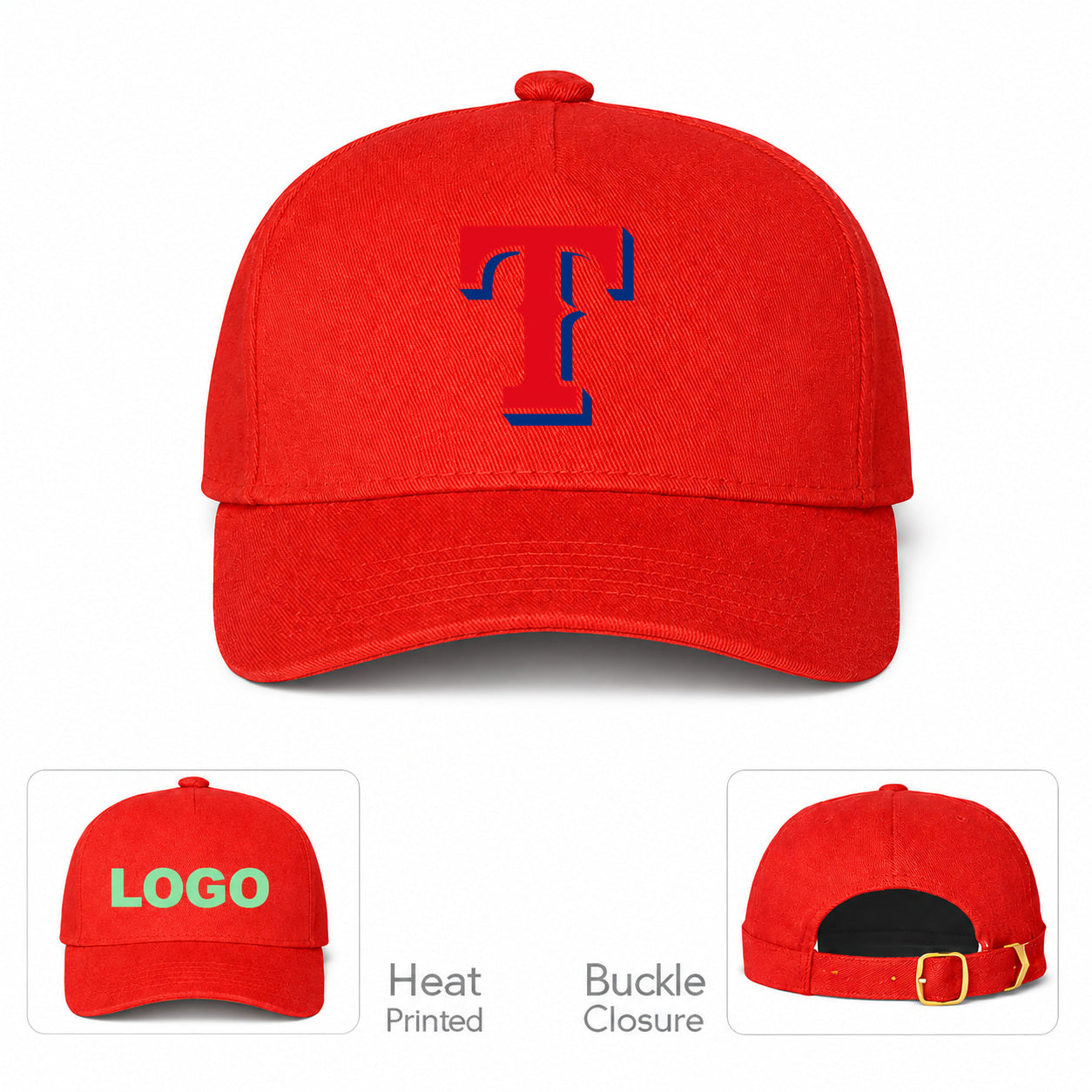 MLB Texas Rangers Baseball Cap Hat - Red