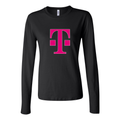 Women's T Mobile Logo PNG HD Long Sleeve T-Shirt - Black
