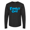 Men's Family Guy logo PNG1 Long sleeves Cotton Blend T-Shirt - Black