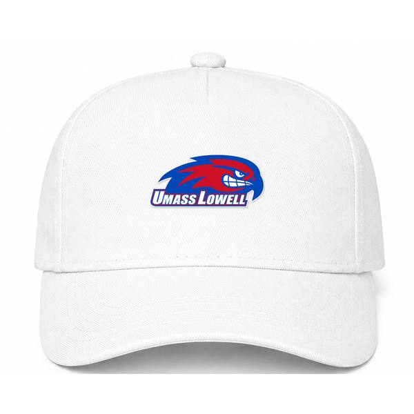 UMass Lowell River Hawks Logo White Dad Baseball Cap Hat