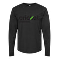 Men's Cricket Wireless Long sleeves Cotton Blend T-Shirt - Black
