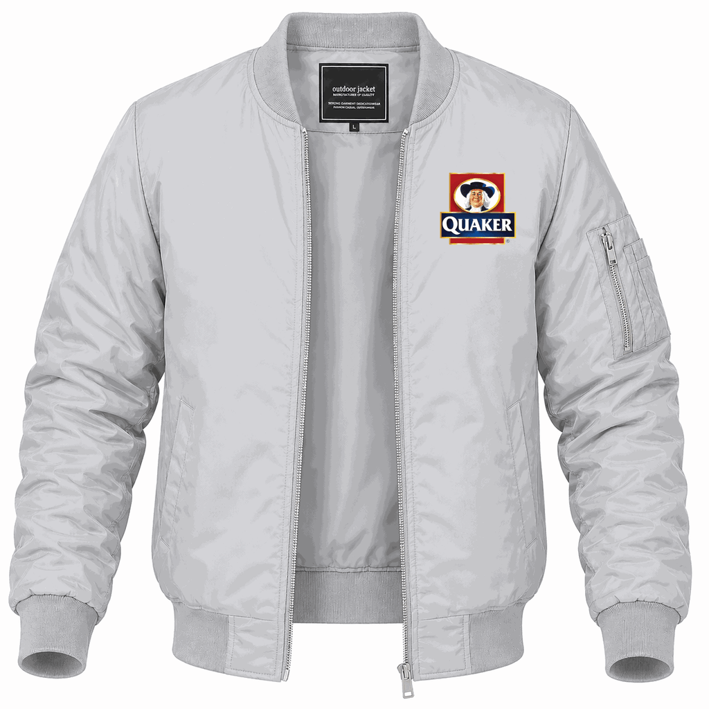 Men's Quaker Lightweight Bomber Jacket - Gray