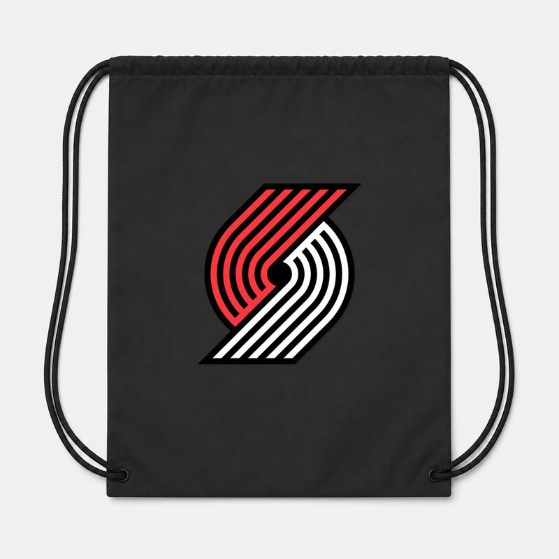 Portland Trail Blazers Drawstring Bag - Black