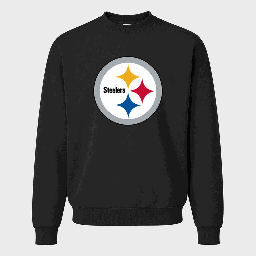 Men's Pittsburgh Steelers Crewneck Sweatshirt - Black