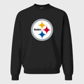 Men's Pittsburgh Steelers Crewneck Sweatshirt - Black
