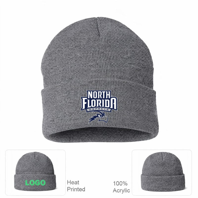UNF Ospreys Grey Beanie Hat