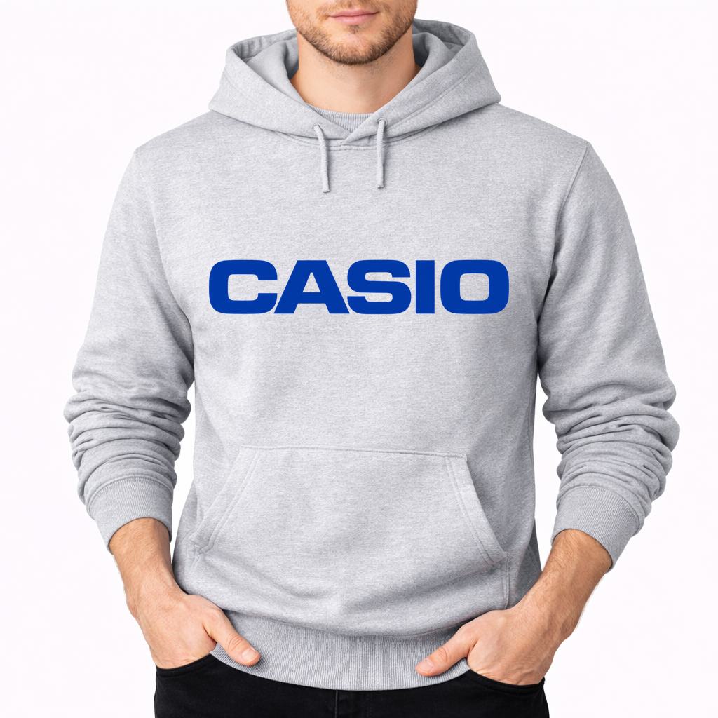 Men's Casio Pullover Hoodie - Gray