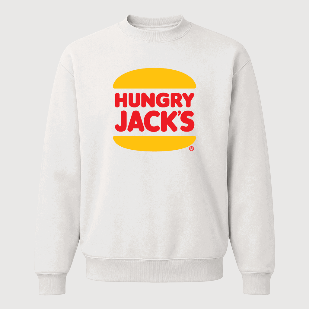 Men's Hungry Jack's Crewneck Sweatshirt - White