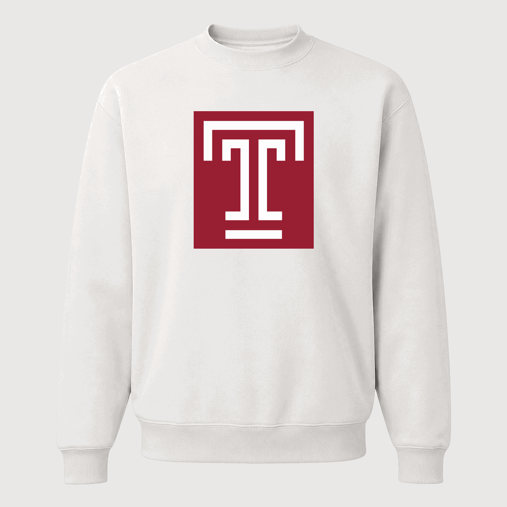 Men's Temple Owls Crewneck Sweatshirt - White