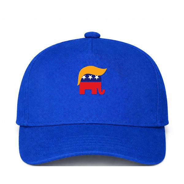 Donald Trump GOP Elephant Logo Blue Dad Baseball Cap Hat
