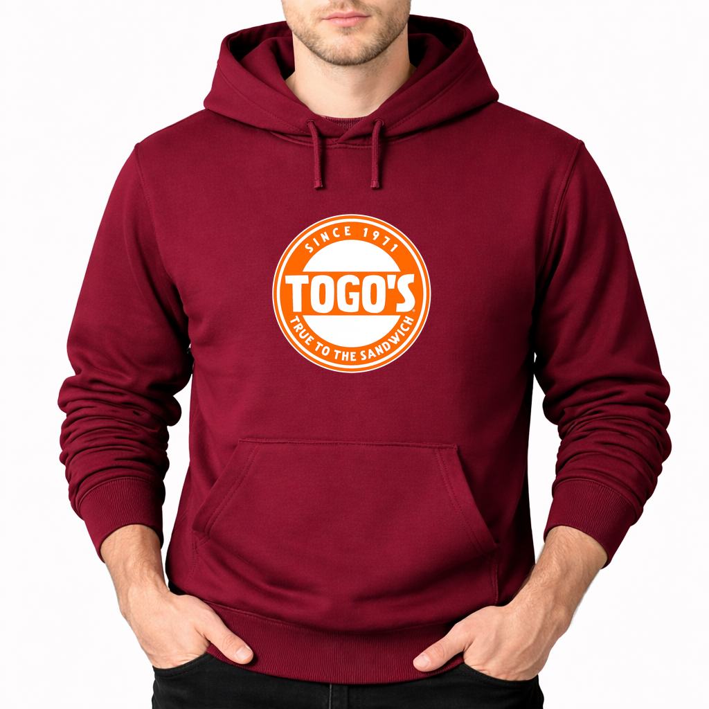 Men's Togo's Pullover Hoodie - Burgundy