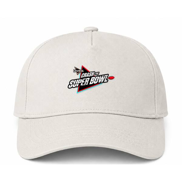 Crash the Super Bowl Logo Beige Dad Baseball Cap Hat