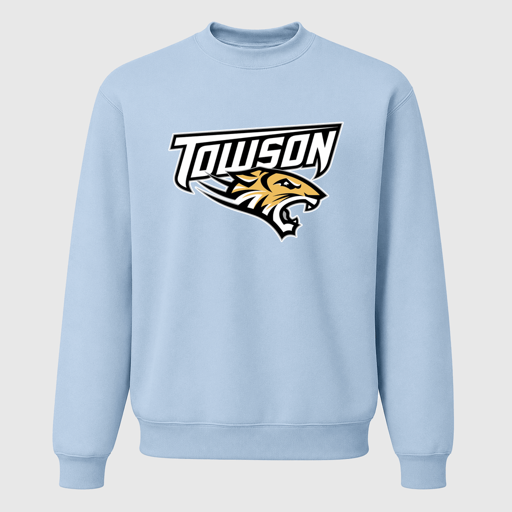 Men's Towson Tigers Crewneck Sweatshirt - Sky Blue