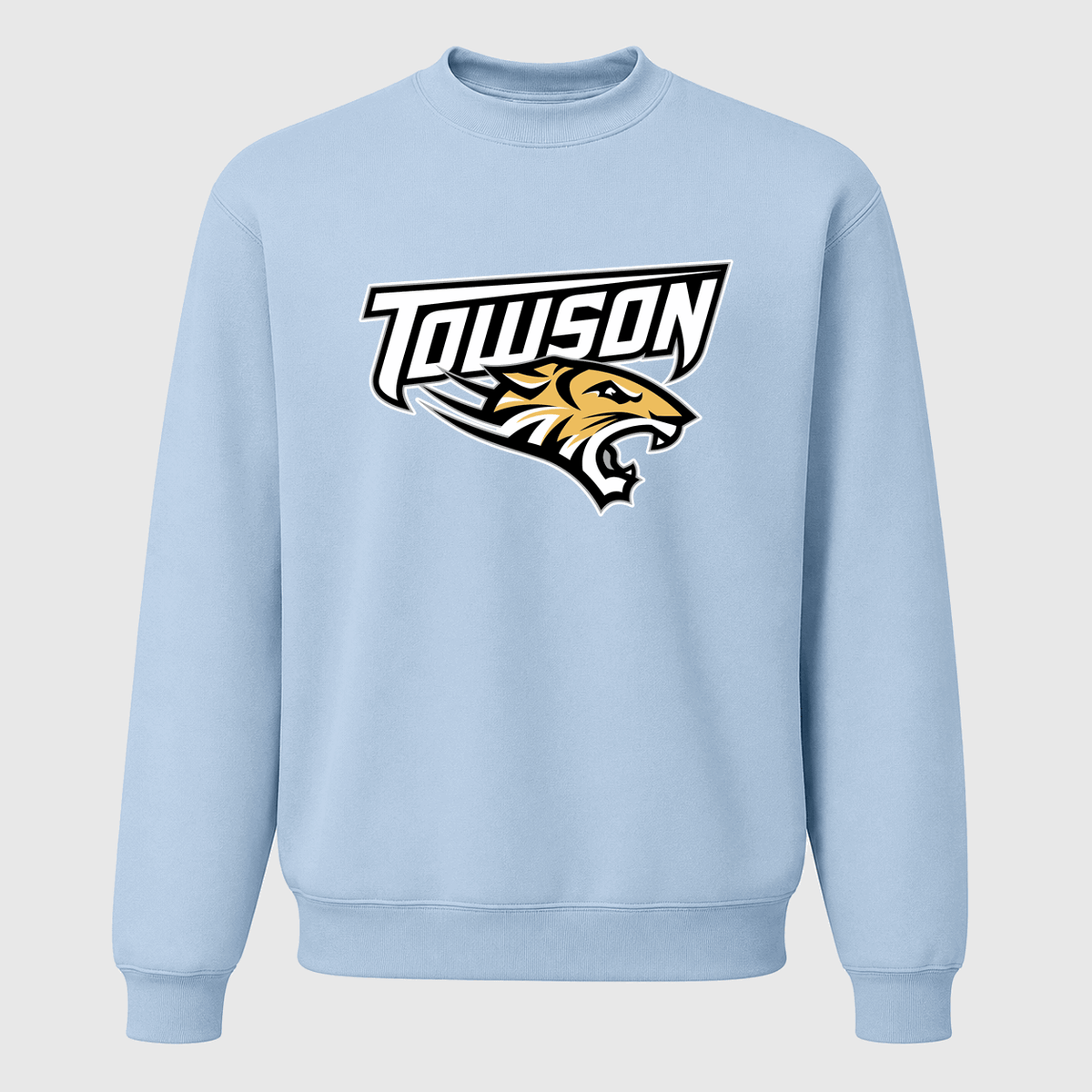 Men's Towson Tigers Crewneck Sweatshirt - Sky Blue