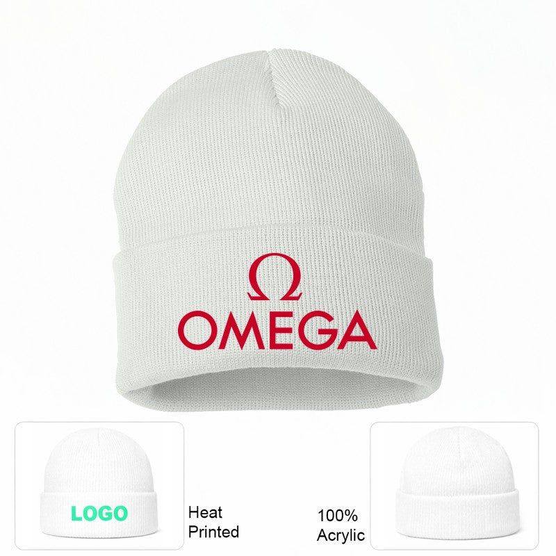 Omega Beanie Hat - White