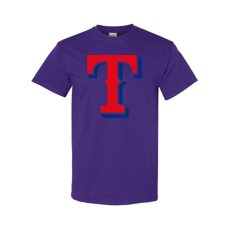 Men's Texas Rangers Cotton T-Shirt - Purple