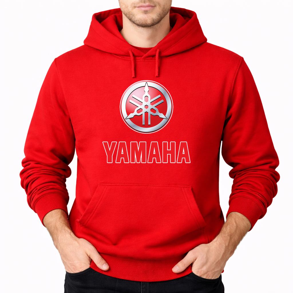 Men's Yamaha Pullover Hoodie - Red