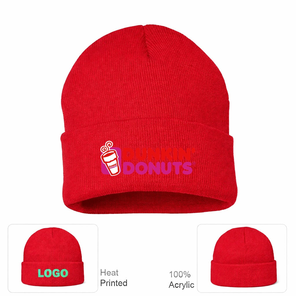 Dunkin' Donuts Beanie Hat - Red