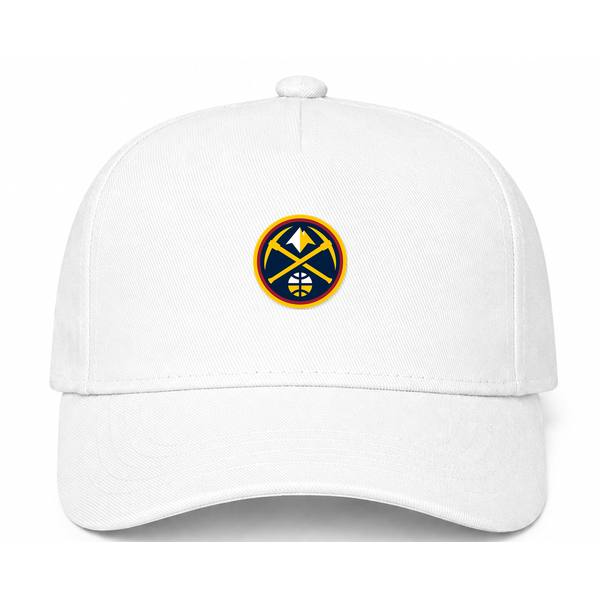 Denver Nuggets NBA Logo White Dad Baseball Cap Hat