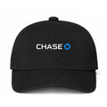 Chase Bank White Logo Black Dad Baseball Cap Hat