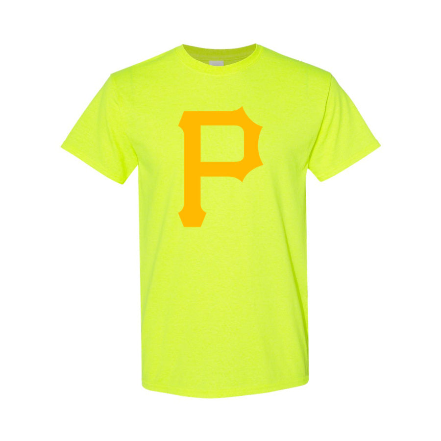 Men's Pittsburgh Pirates Cotton T-Shirt - Safety Green