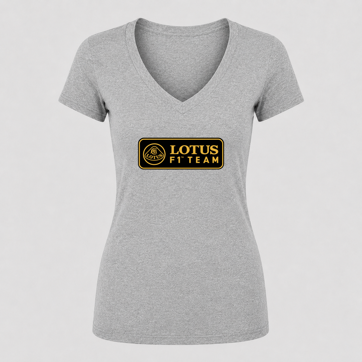 Women's Lotus F1 Team V Neck T-Shirt in gray