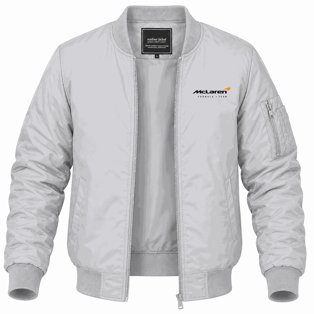 Men's McLaren Formula 1 Team Lightweight Bomber Jacket - Gray