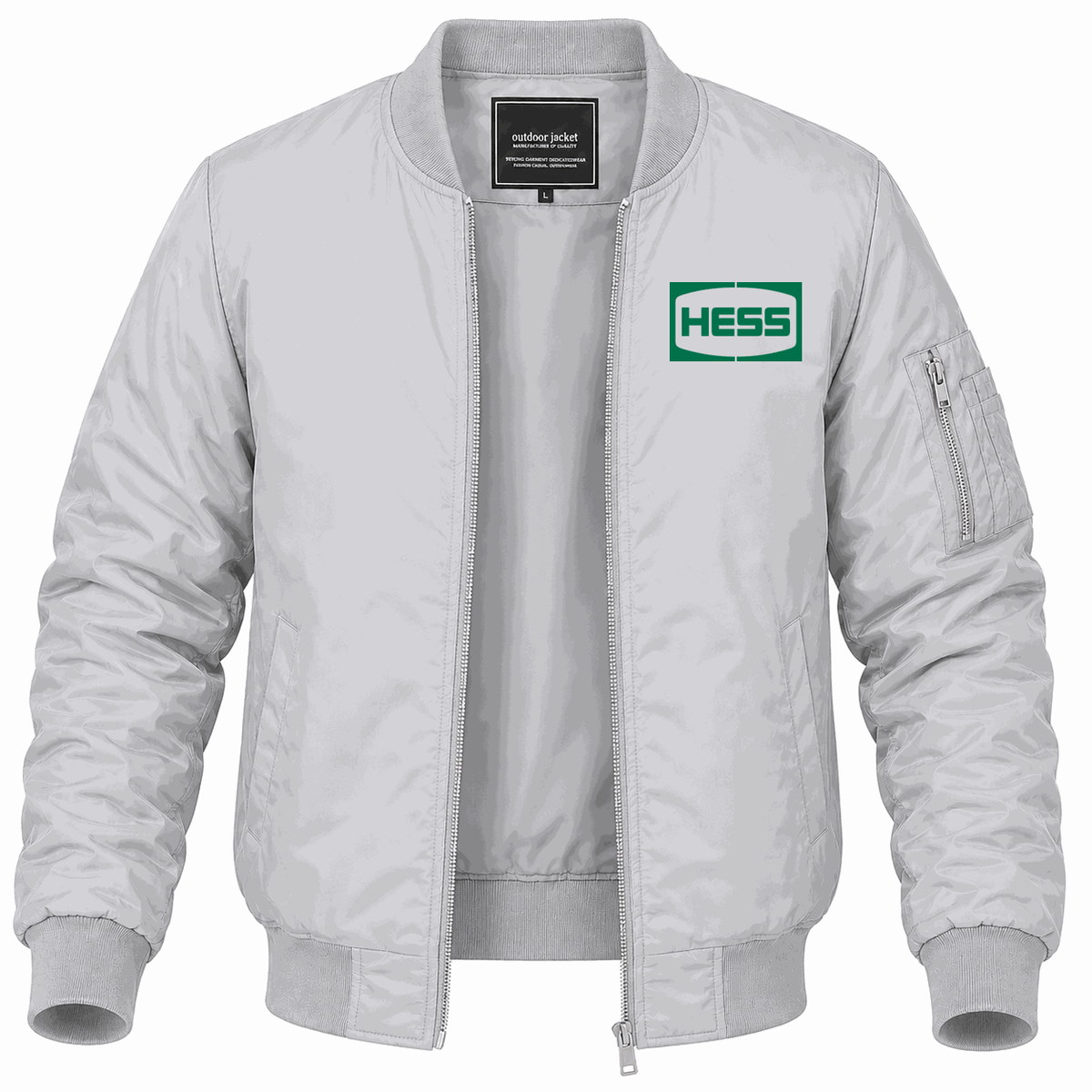 Men's Hess Lightweight Bomber Jacket - Gray
