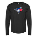 Men's Toronto Blue Jays Long sleeves Cotton Blend T-Shirt - Black