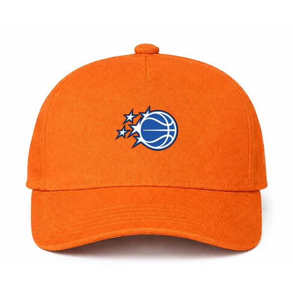 Orlando Magic NBA Logo Orange Dad Baseball Cap Hat