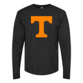 Men's Tennessee Volunteers Logo Long sleeves Cotton Blend T-Shirt - Black