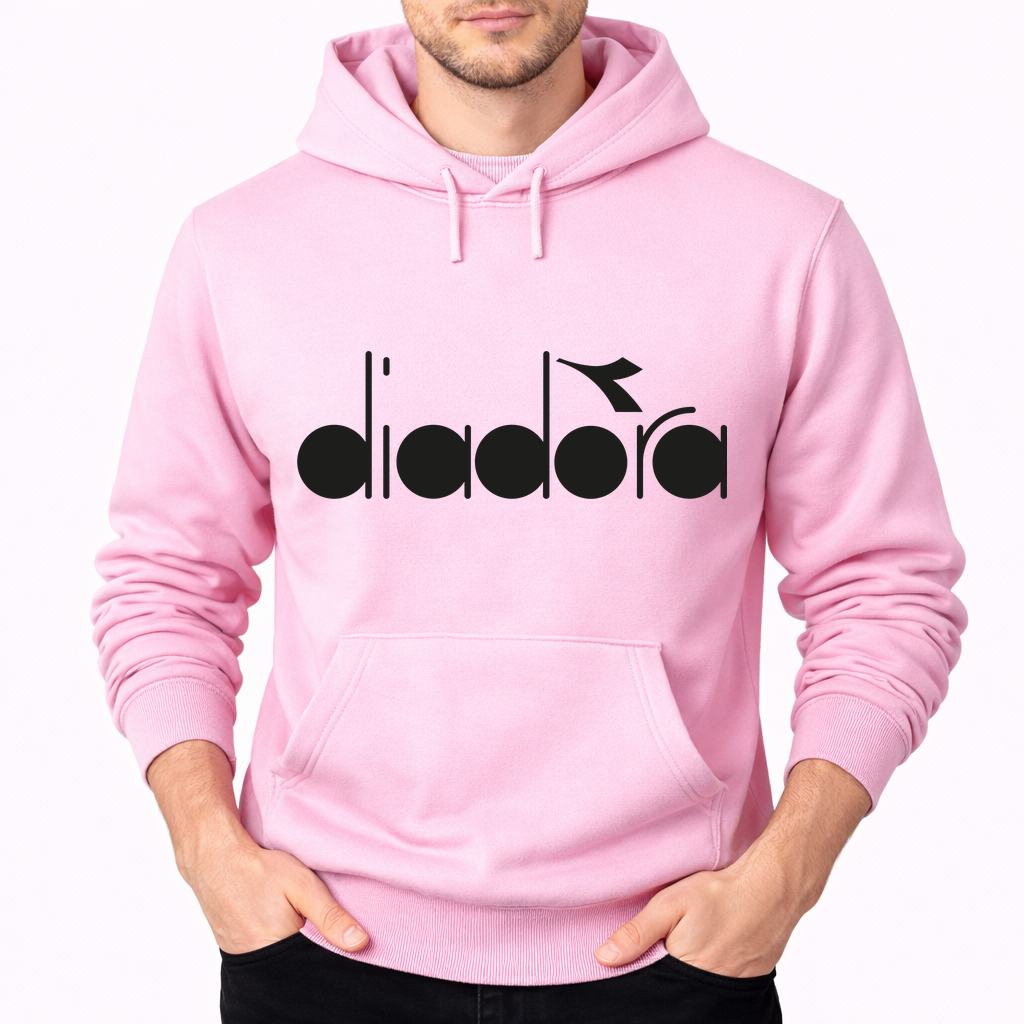 Men's Diadora Pullover Hoodie - Pink