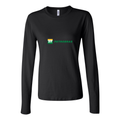 Women's Petrobras Logo 1536x864 Long Sleeve T-Shirt - Black