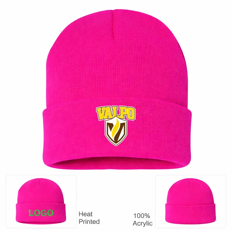 Valparaiso Crusaders Hot Pink Beanie Hat