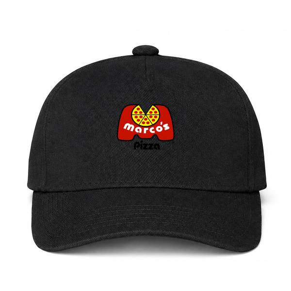 Marco's Pizza Logo Black Dad Baseball Cap Hat