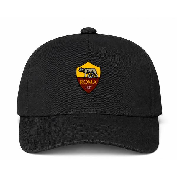 AS Roma FC Black Dad Baseball Cap Hat