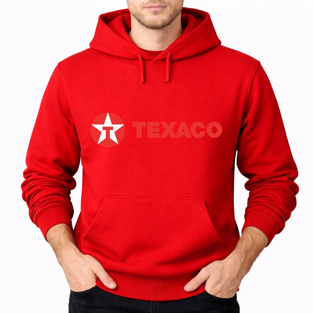 Men's Texaco Pullover Hoodie - Red