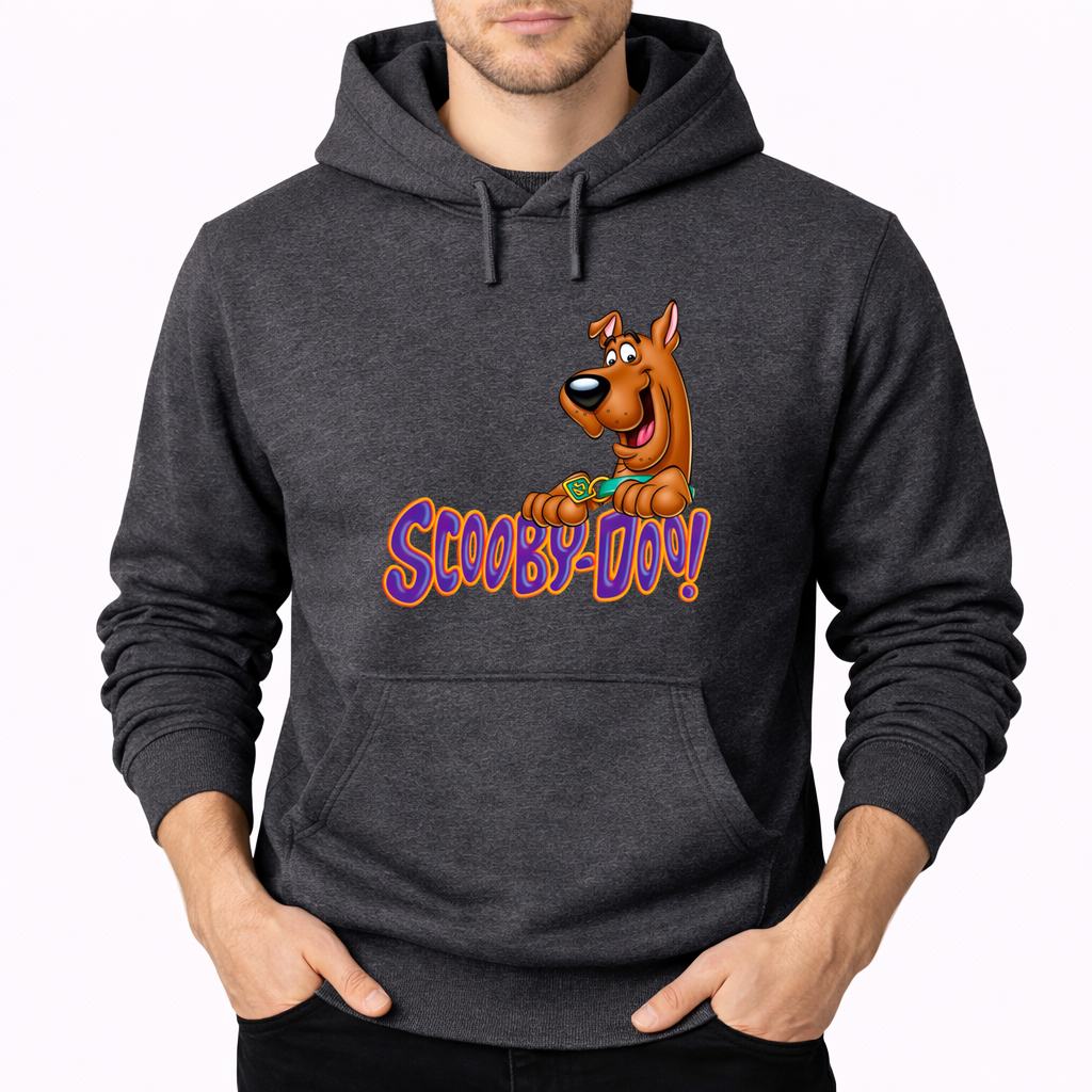 Men's Scooby-Doo Pullover Hoodie - Charcoal