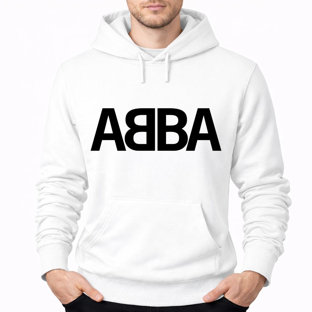 Men's ABBA Pullover Hoodie - White