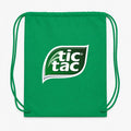 Tic Tac PNG1 Drawstring Bag - Green