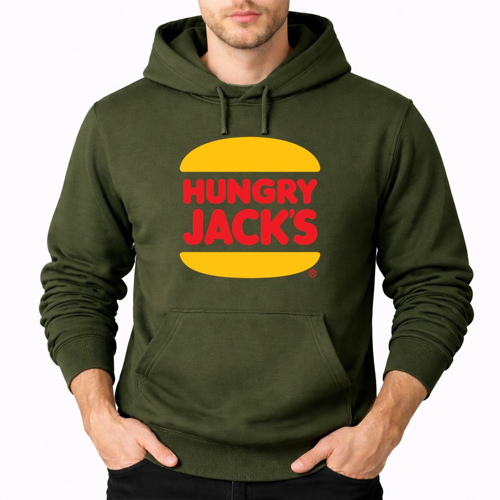 Men's Hungry Jacks Pullover Hoodie - Army Green