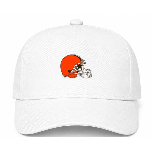 Cleveland Browns NFL Logo White Dad Baseball Cap Hat