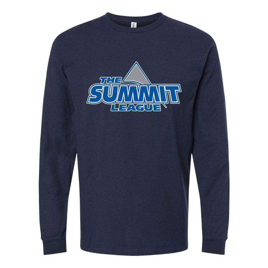 Men's The Summit League Logo Long sleeves Cotton Blend T-Shirt - Navy