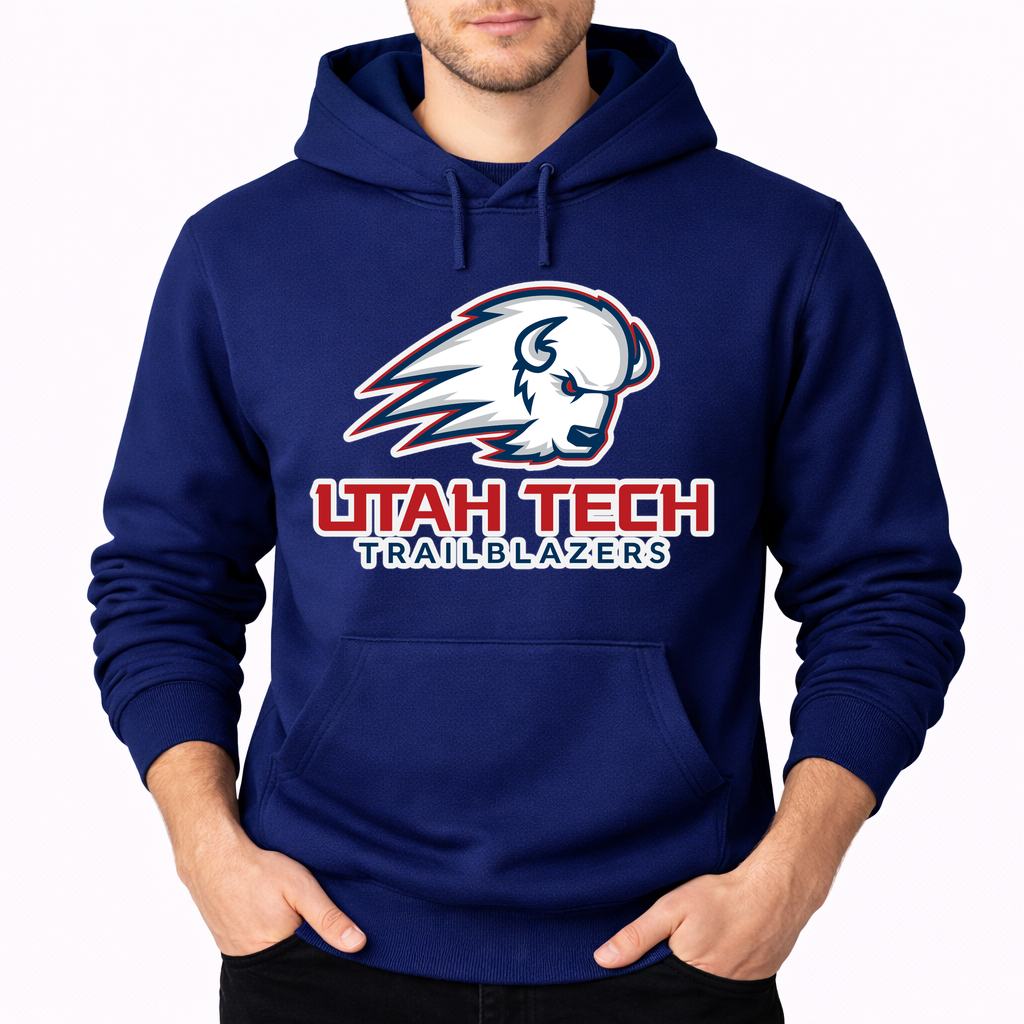 Men's Utah Tech Trailblazers Pullover Hoodie - Navy